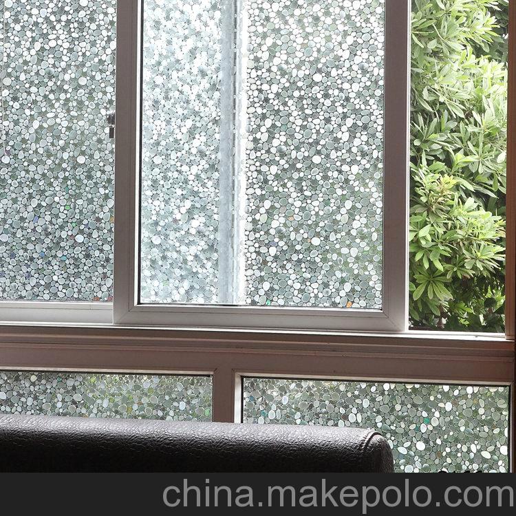 玻璃貼廠家 凡菲無(wú)膠靜電印花玻璃紙 PVC防爆家居玻璃膜批發(fā)