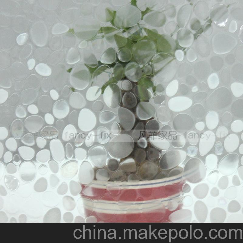 玻璃貼廠家 凡菲無(wú)膠靜電印花玻璃紙 3D折光防爆玻璃膜批發(fā)