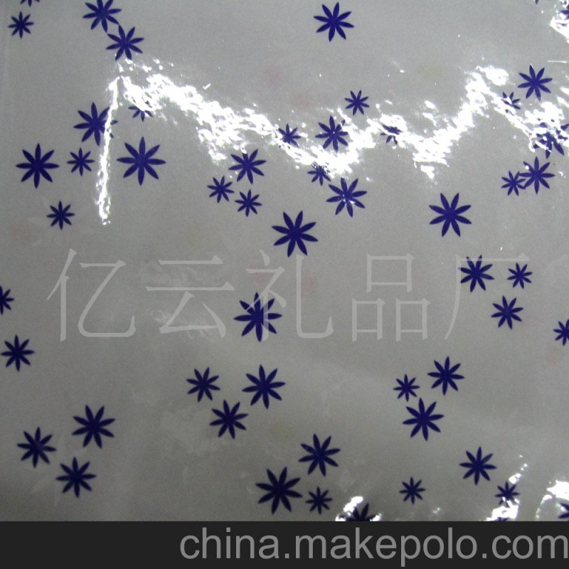 供應(yīng)透明印花禮品包裝紙，鮮花包裝紙