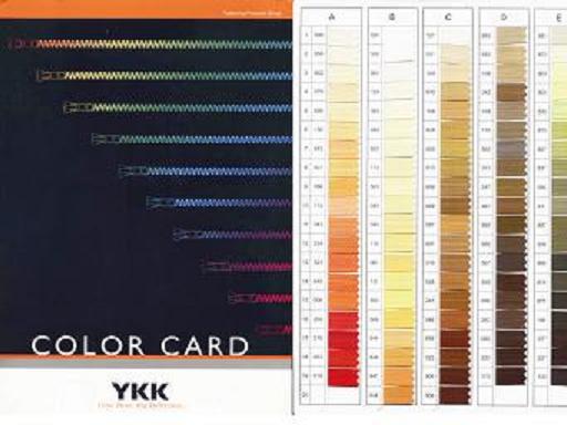 長期供應(yīng)上海吉田正品拉鏈|YKK色卡