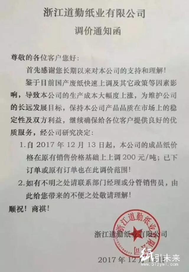 紙價三連漲