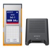 索尼(SONY) 存儲(chǔ)套裝 索尼內(nèi)存卡SXS 64G+索尼SBAC-US30讀卡器 黑色