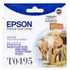 愛普生（Epson）T0495 淡青色 打印機(jī)墨盒 適用于R210 R230 R310 RX510 650 可打印量630頁