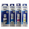 愛普生（EPSON）彩色 墨水/002系列 墨倉(cāng)式打印機(jī)原裝四色墨水 適用L4158/4168/6168/6178 彩色套裝 四支裝